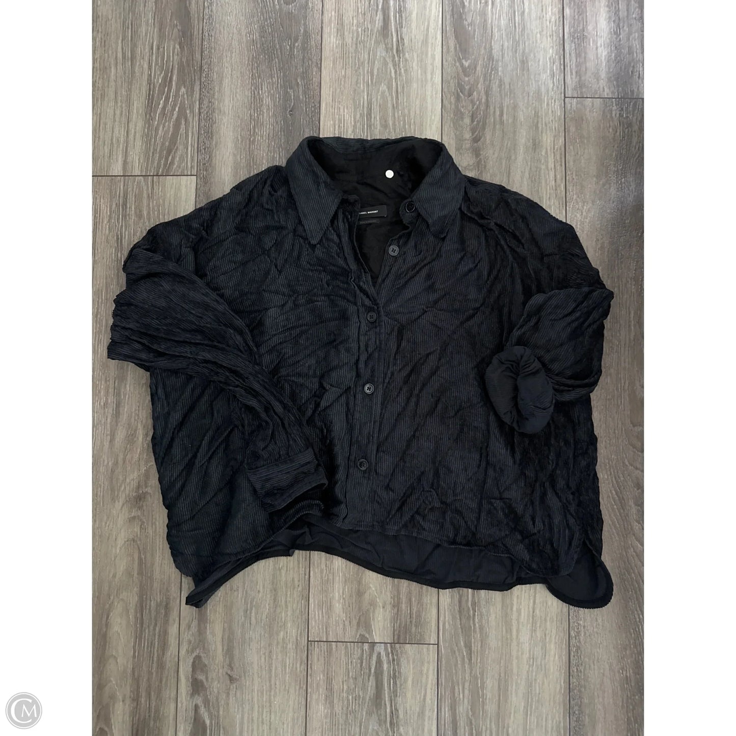 Top Long Sleeve Designer By Isabel Marant In Black, Size: S