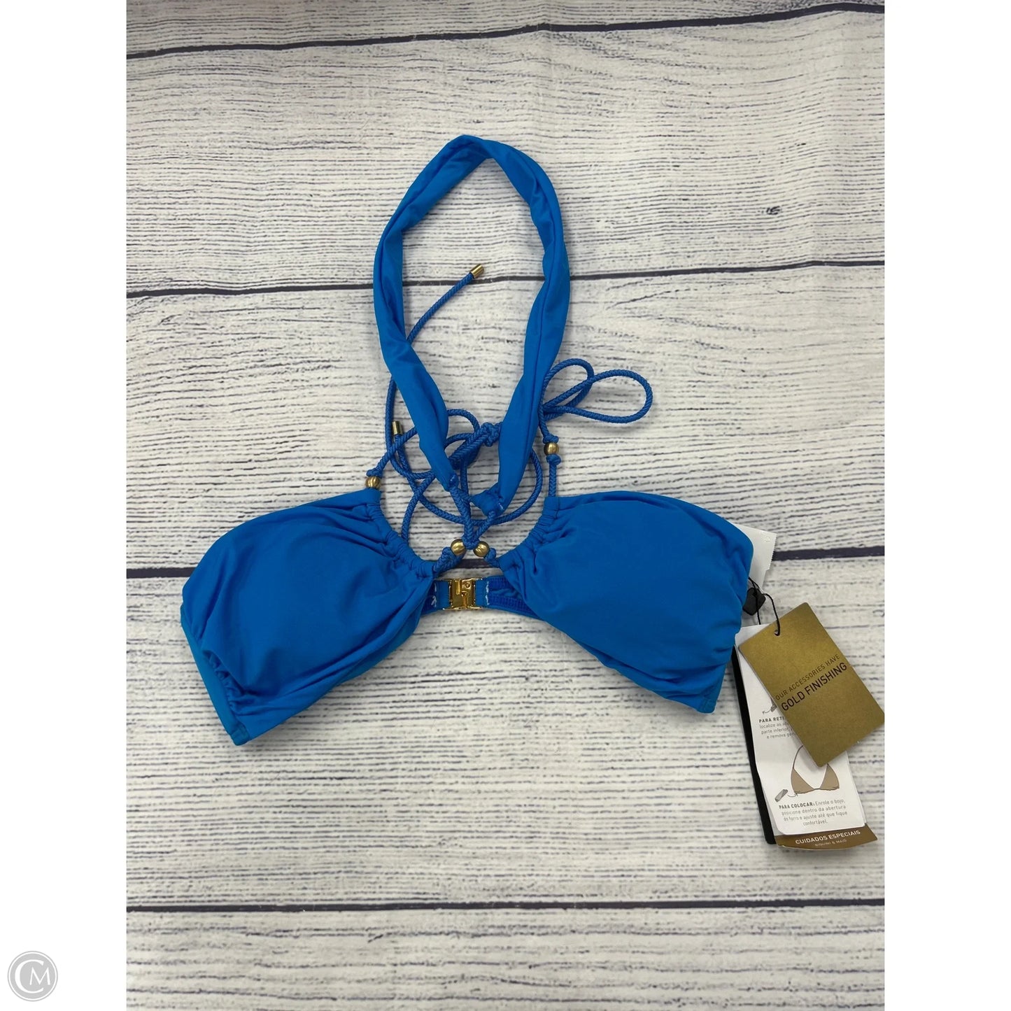 Swimsuit Top By Clothes Mentor In Blue, Size: M