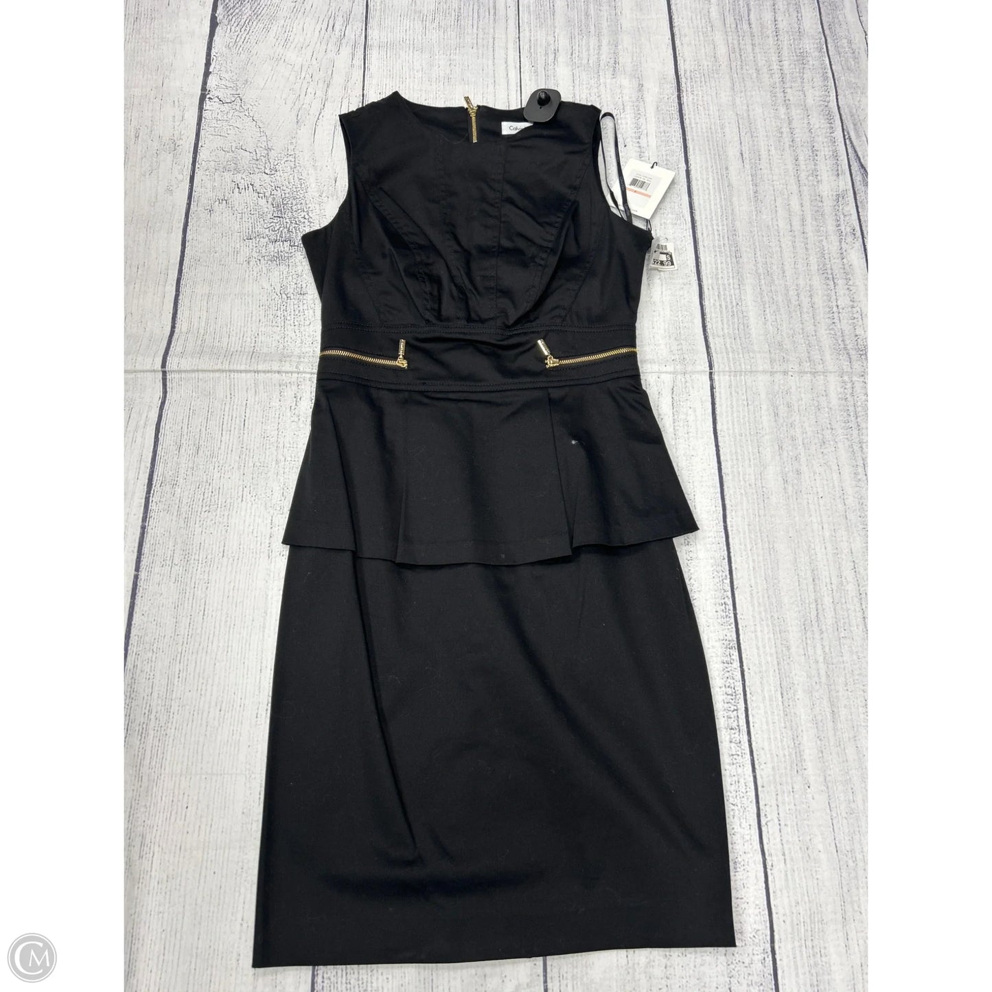 Dress Work By Calvin Klein In Black, Size: Xs