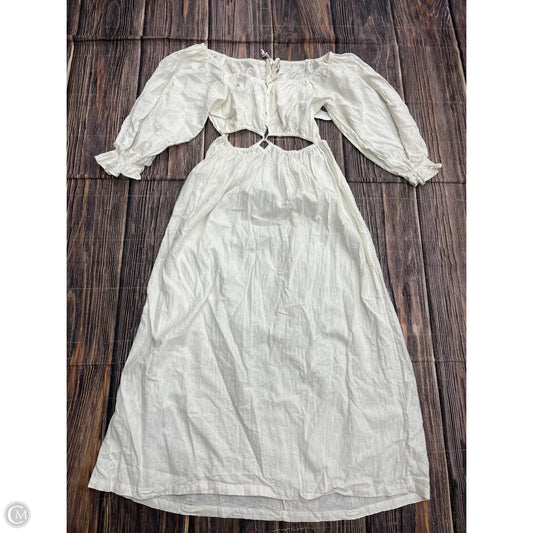 Dress Casual Maxi By Cma In White, Size: Xl