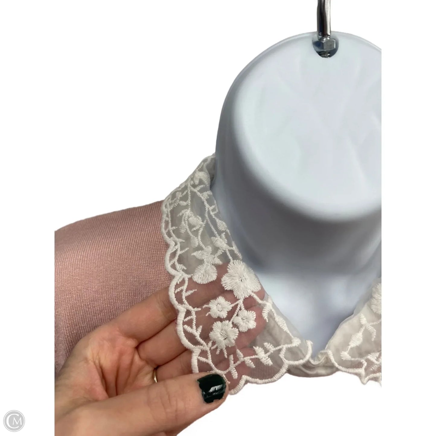 Sweater By Cable And Gauge In Pink, Size: L