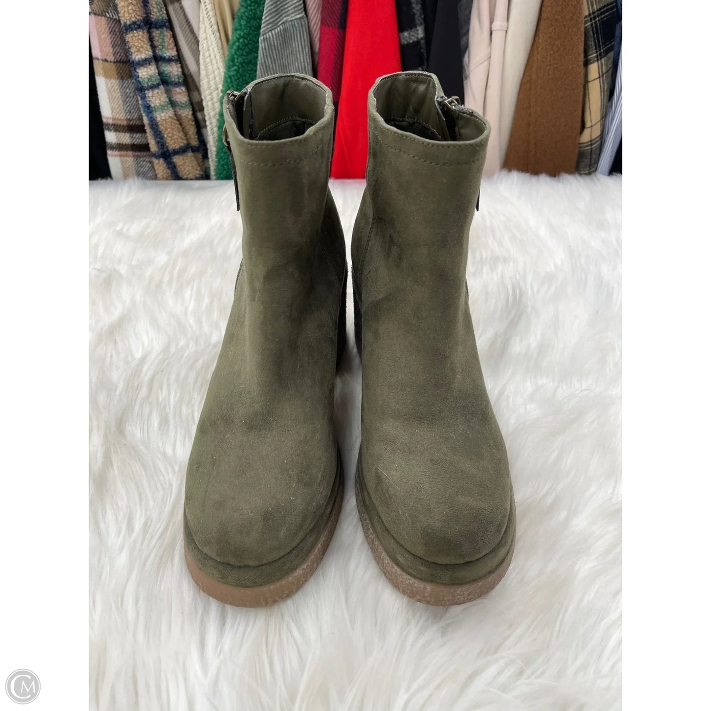 Boots Ankle Heels By Union Bay In Green, Size: 10