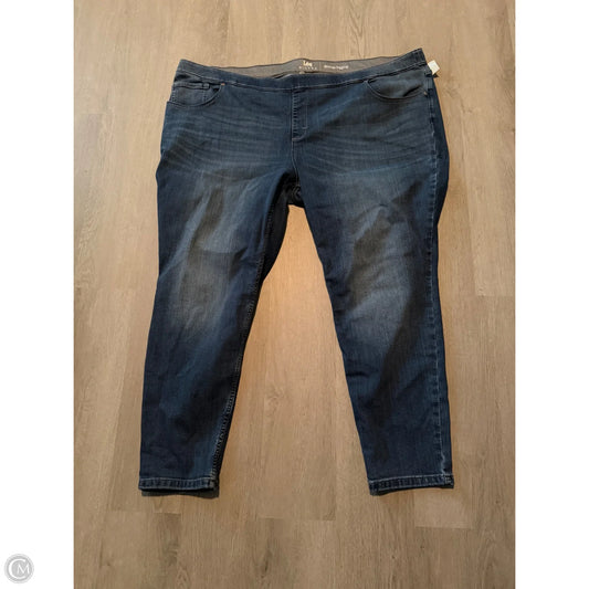 Jeans Skinny By Lee In Blue Denim, Size: 26
