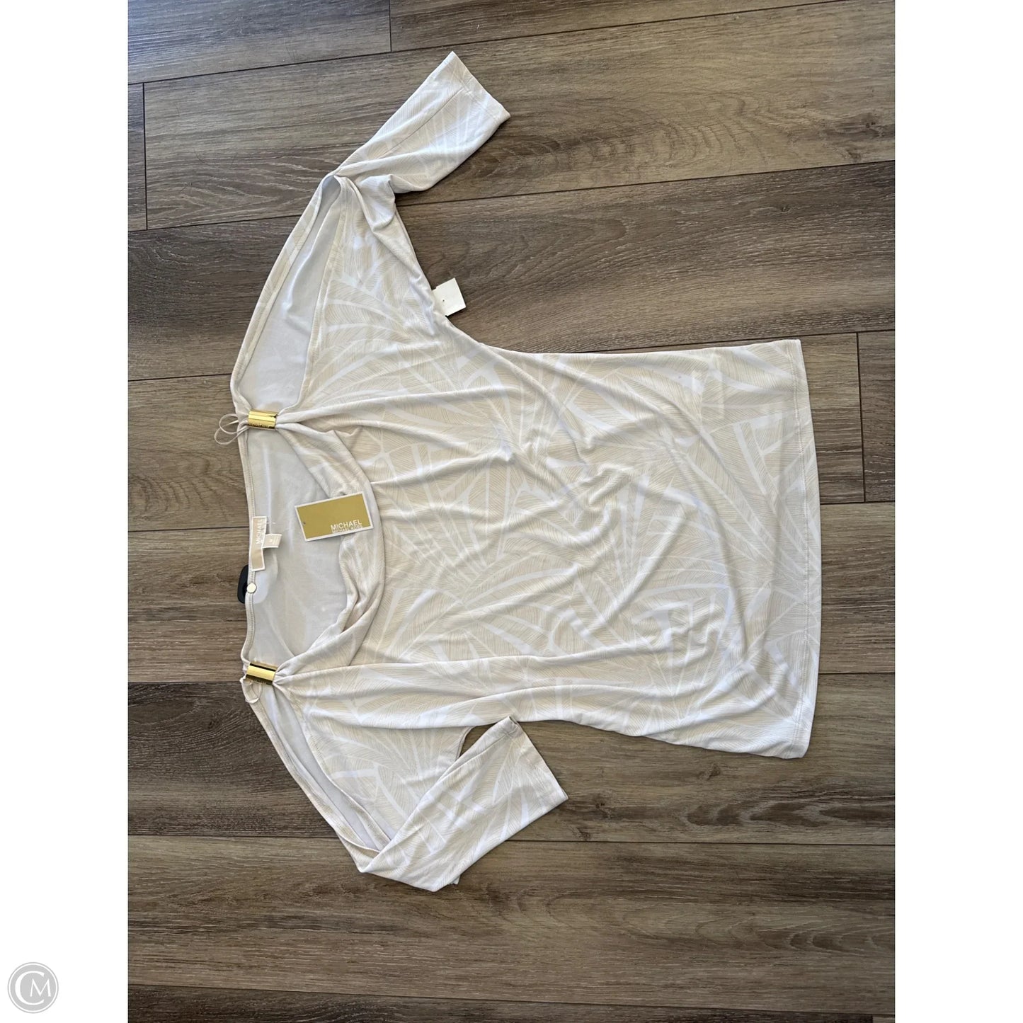Top Long Sleeve By Michael By Michael Kors In Tan, Size: M