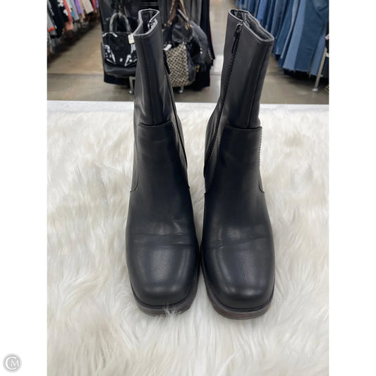 Boots Mid-calf Heels By Korks In Black, Size: 11