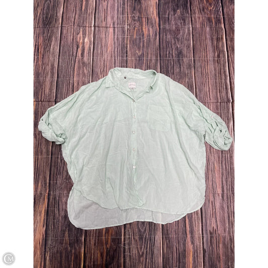 Top Long Sleeve By American Eagle In Green, Size: Xl