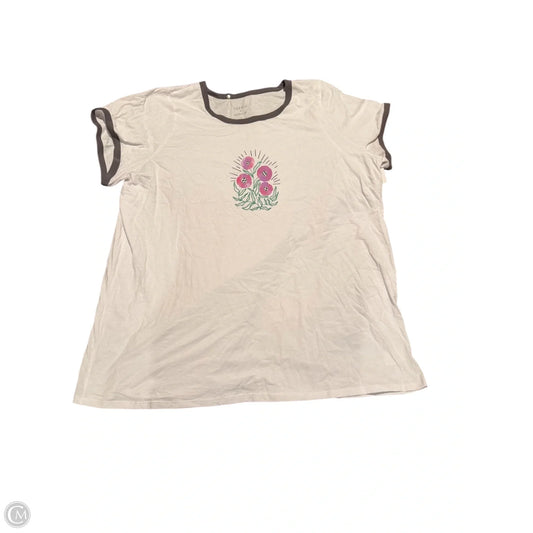 Top Short Sleeve Basic By Torrid In White, Size: 4x