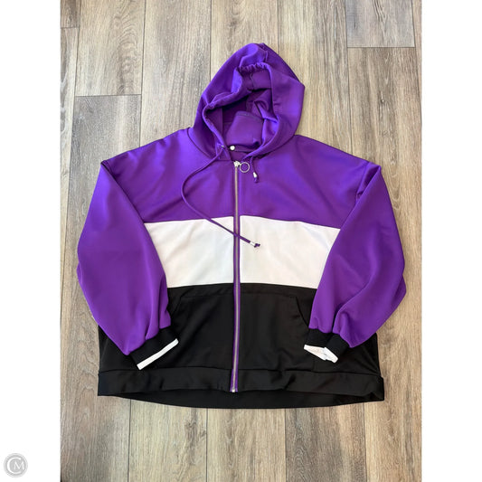 Sweatshirt Hoodie By Ashley Stewart In Purple, Size: 2x