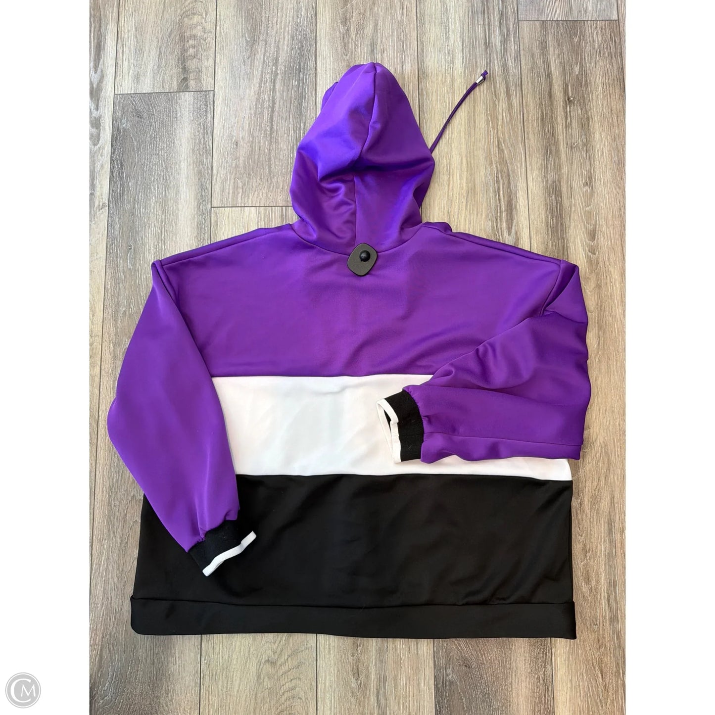 Sweatshirt Hoodie By Ashley Stewart In Purple, Size: 2x