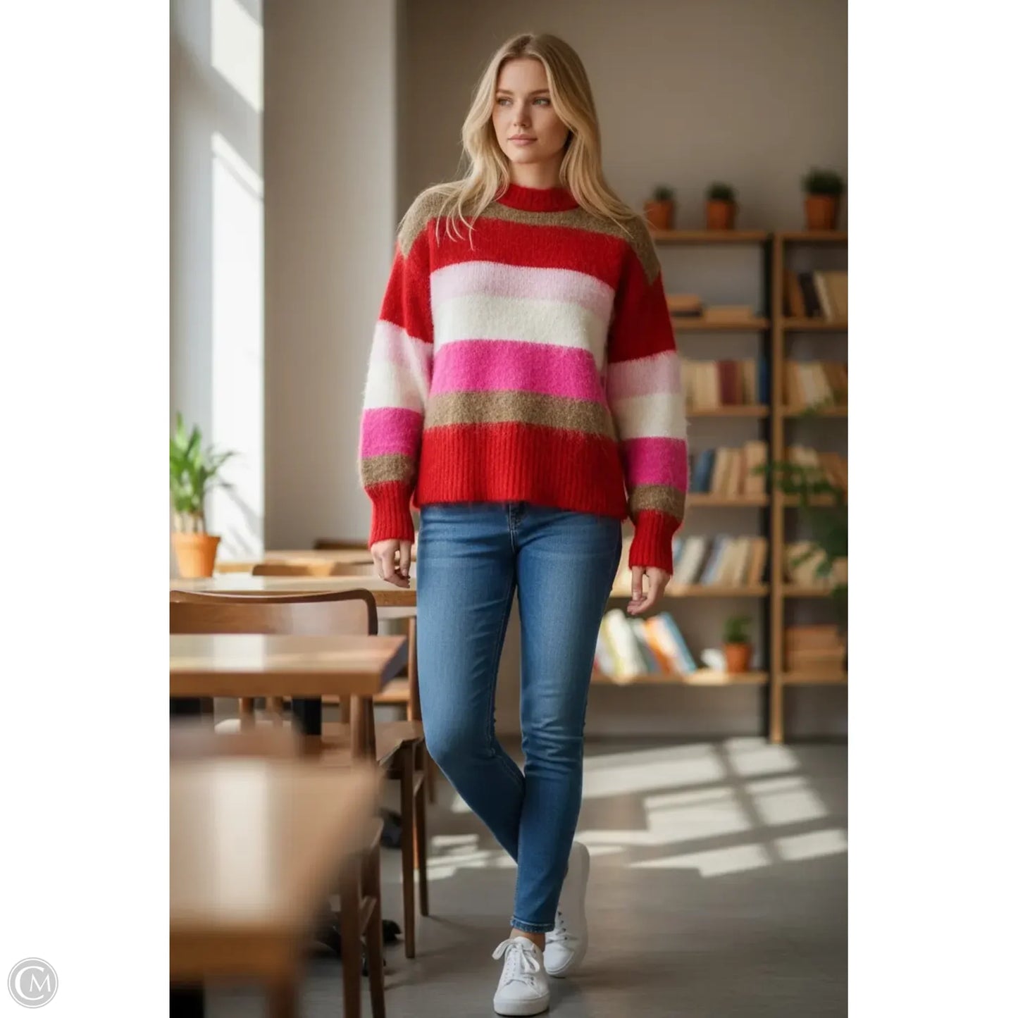 Sweater By A New Day In Red, Size: M