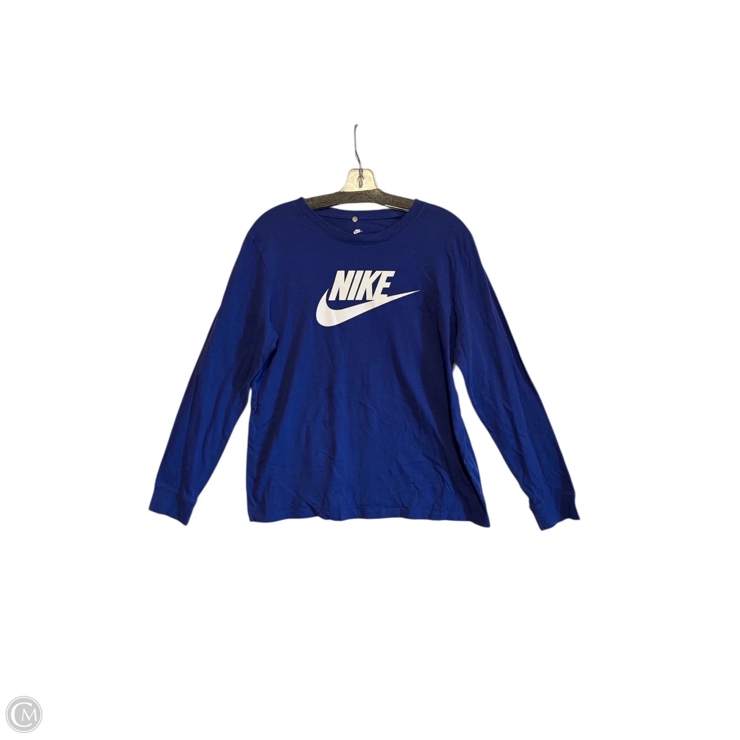 Top Long Sleeve By Nike Apparel In Blue, Size: 1x