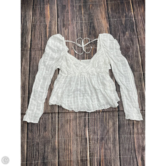 Top Long Sleeve By Free People In White, Size: L