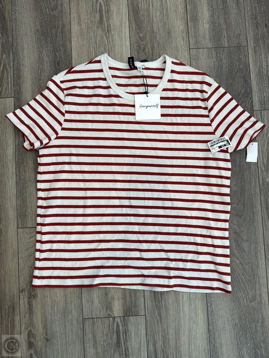Top Short Sleeve By Clothes Mentor In White, Size: 3x