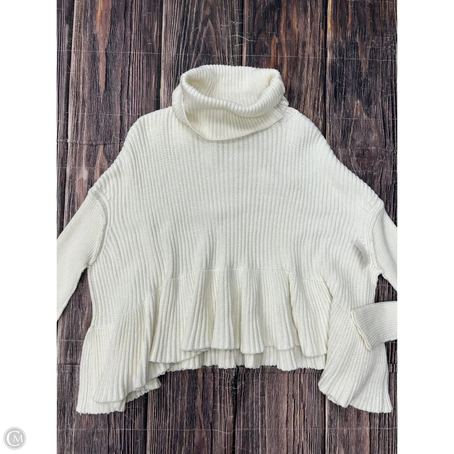 Sweater By Free People In White, Size: Xs