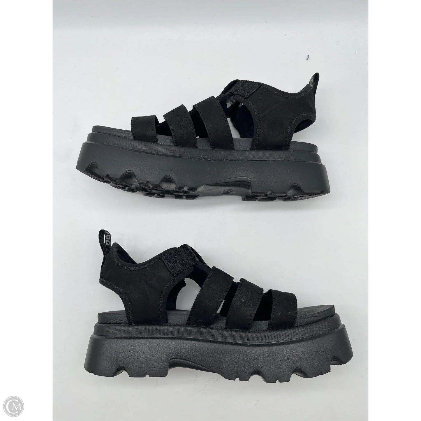 Sandals Designer By Ugg In Black, Size: 10