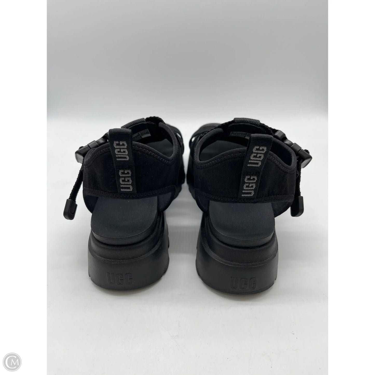 Sandals Designer By Ugg In Black, Size: 10