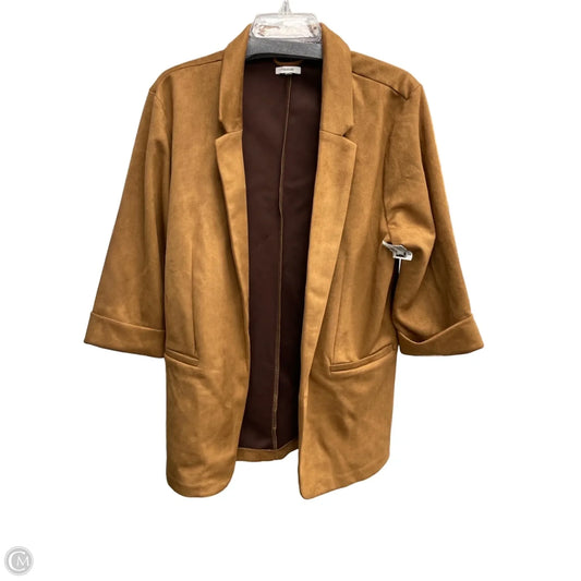 Blazer By Maurices In Tan, Size: 1x