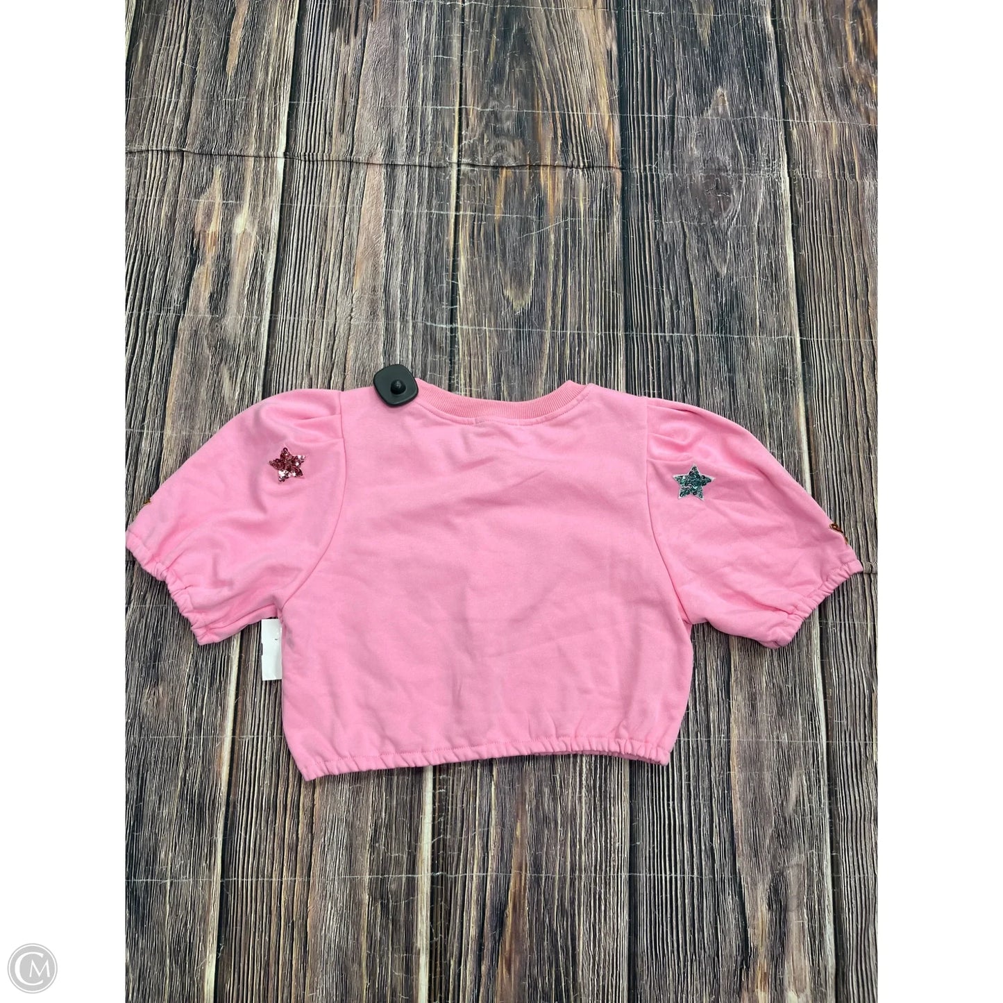 Top Short Sleeve By Cloud Ten In Pink, Size: M