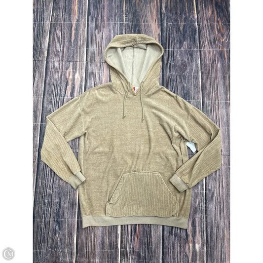 Sweatshirt Hoodie By Liz And Co In Tan, Size: Xs