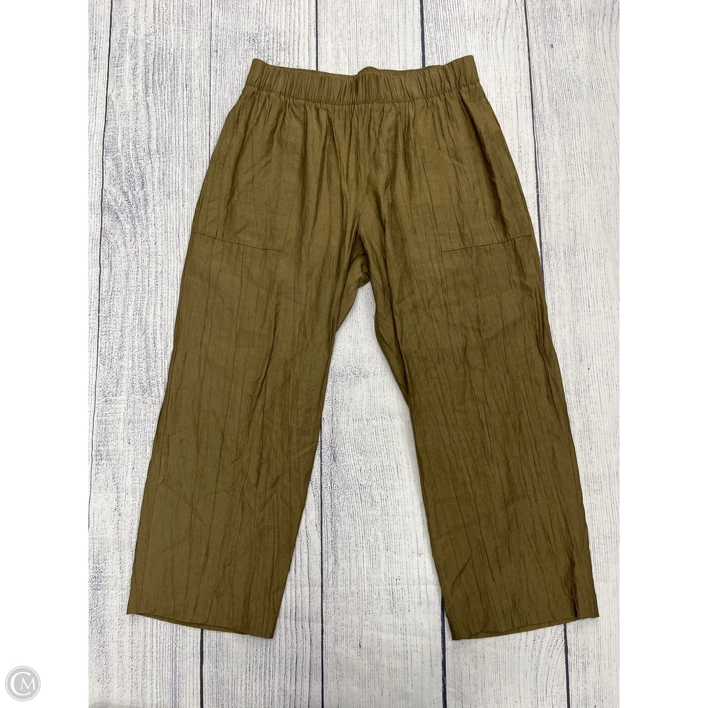 Pants Wide Leg By Zara In Green, Size: Xl