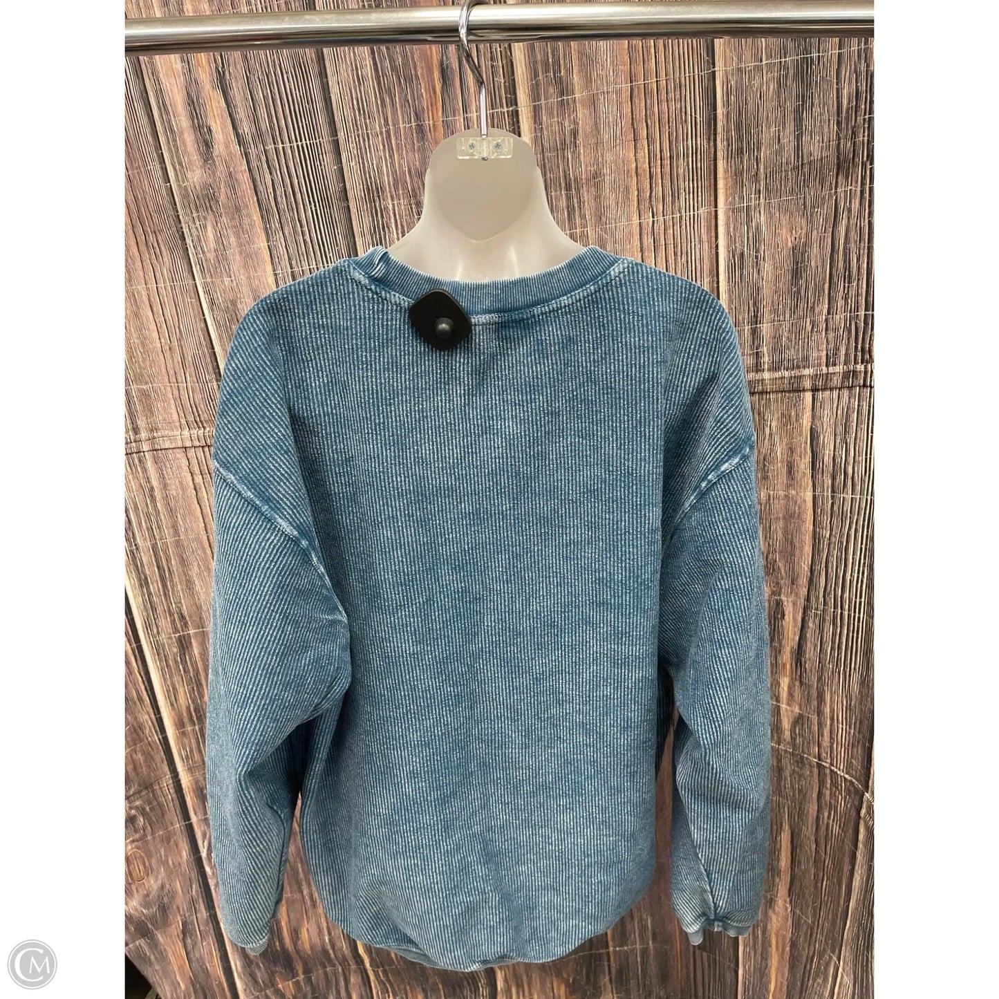 Sweatshirt Crewneck By Clothes Mentor In Blue, Size: L