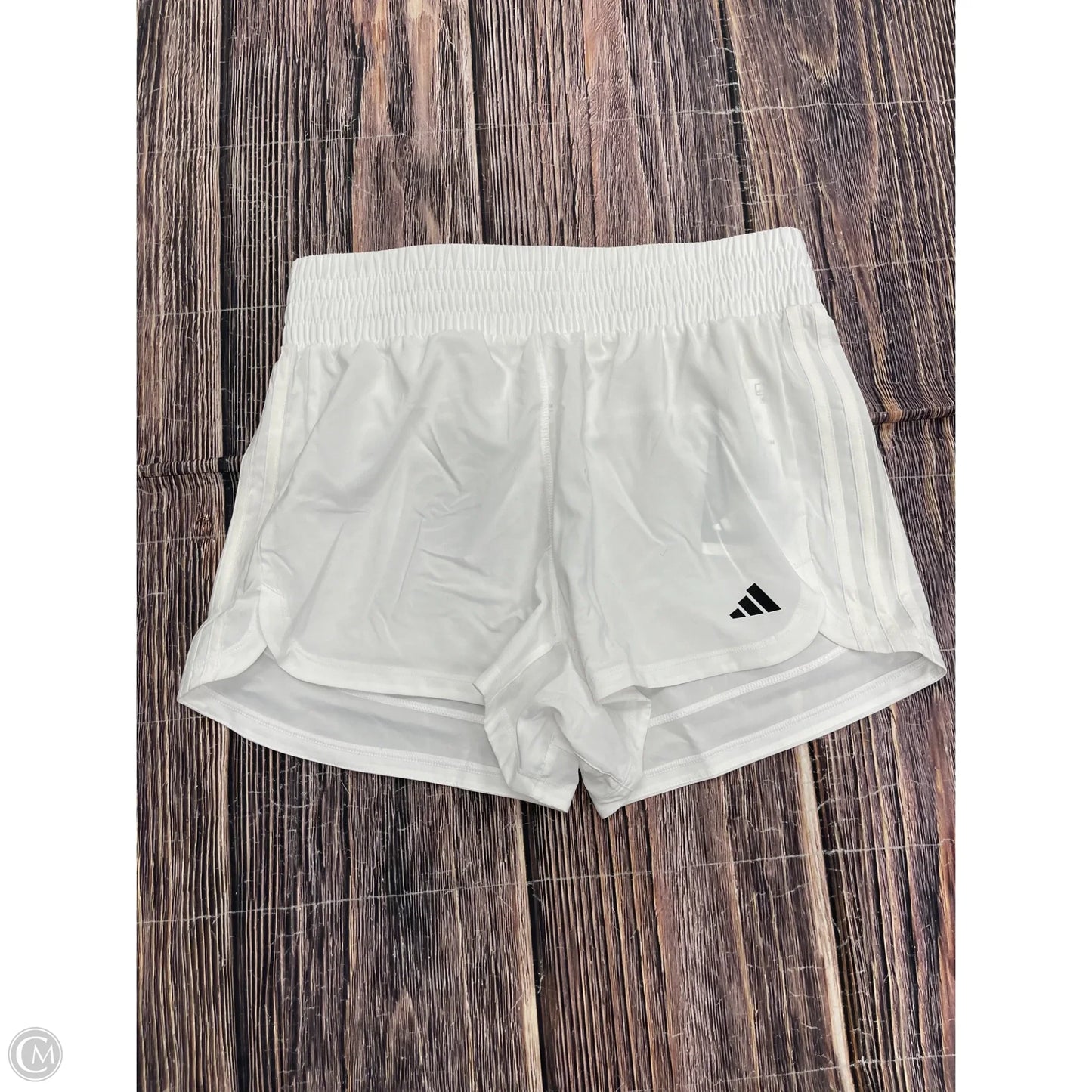 Athletic Shorts By Adidas In White, Size: M