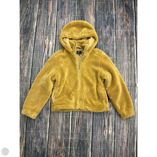 Coat Faux Fur & Sherpa By Clothes Mentor In Yellow, Size: M
