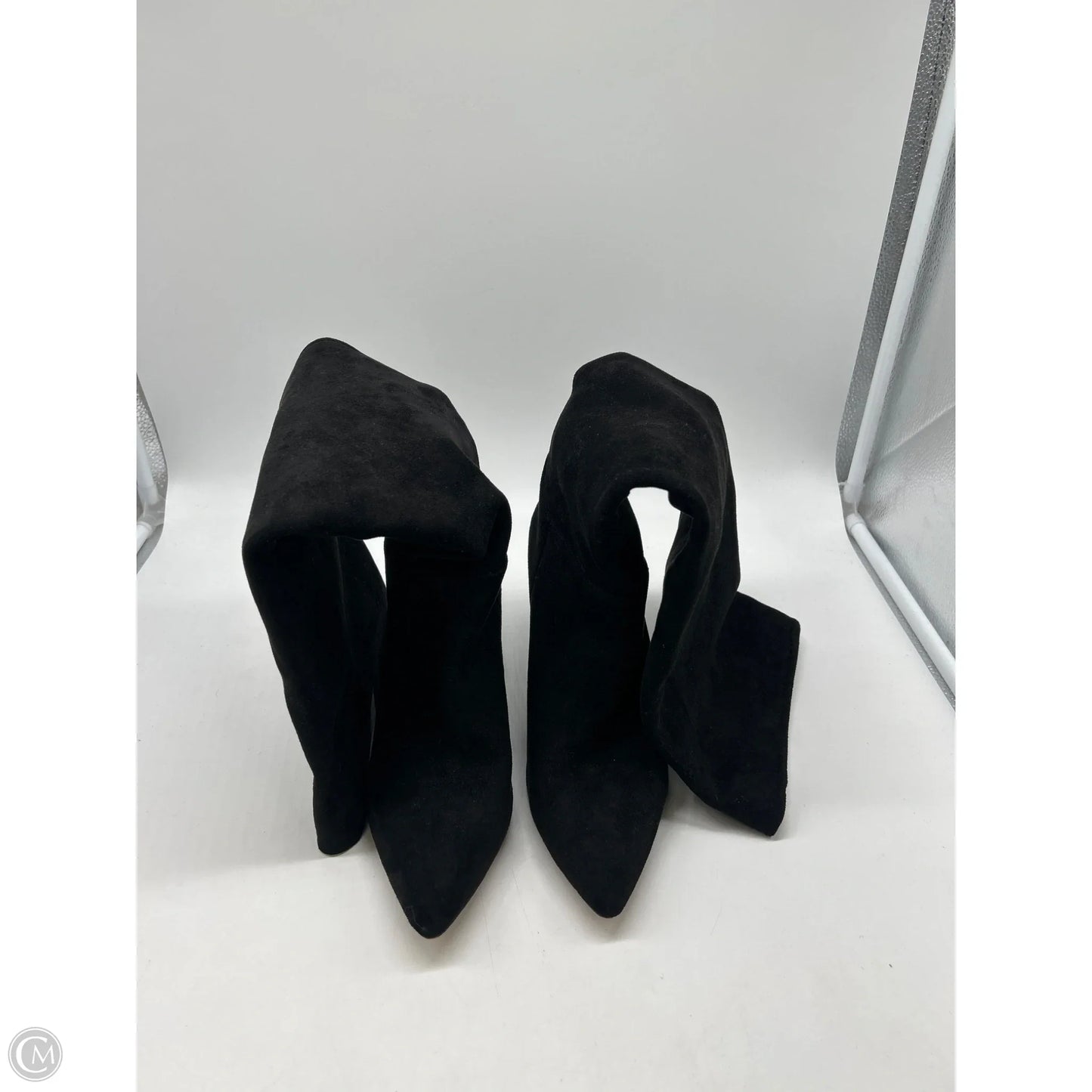 Boots Knee Heels By Clothes Mentor In Black, Size: 8