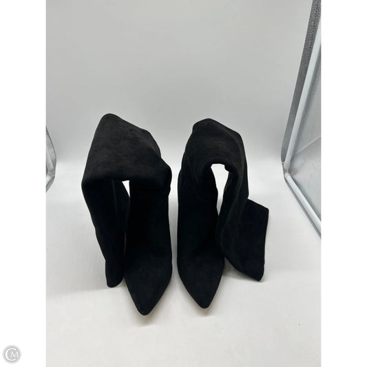 Boots Knee Heels By Clothes Mentor In Black, Size: 8