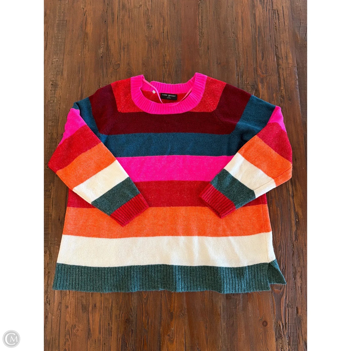 Sweater By Lane Bryant In Red, Size: 3x