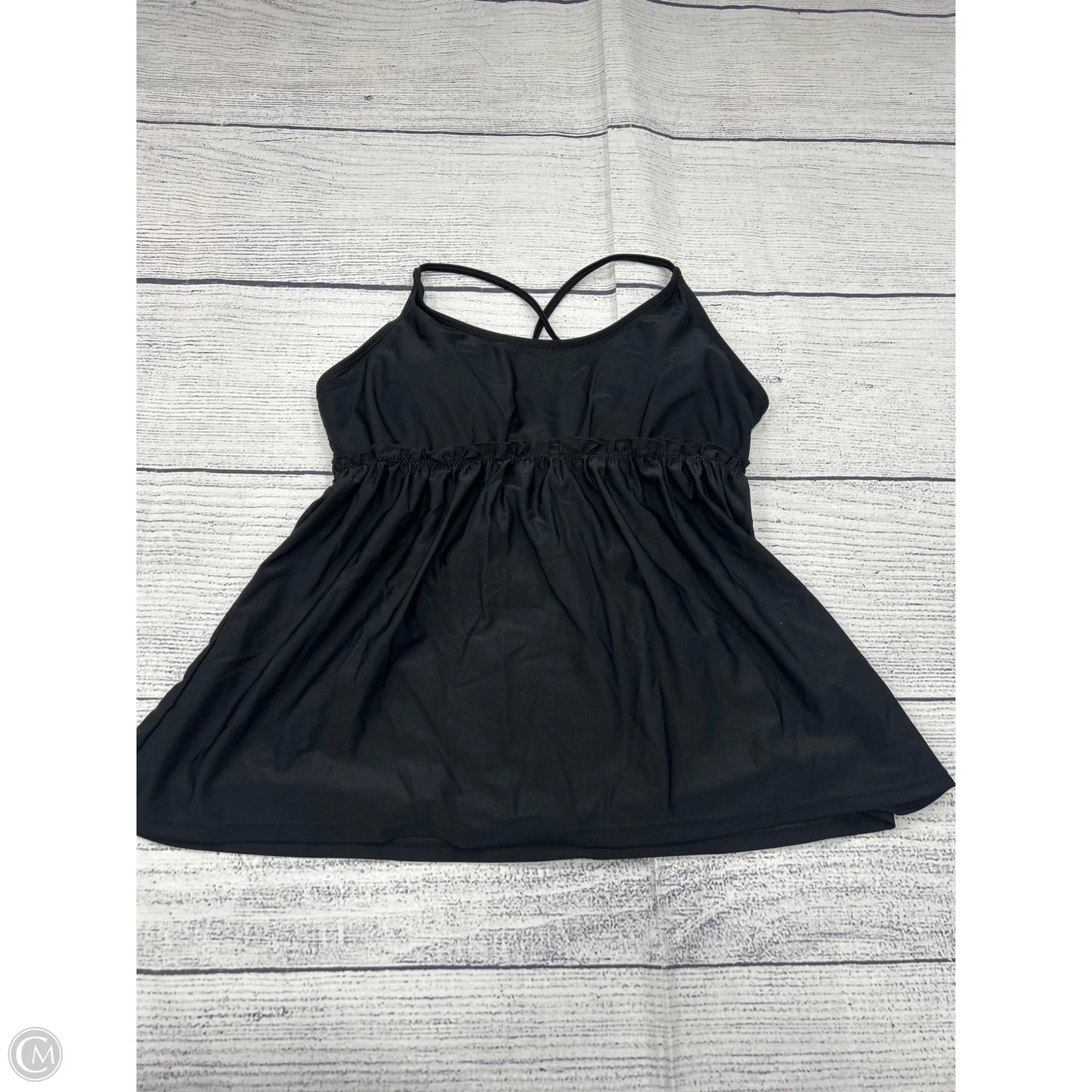 Swimsuit Top By Clothes Mentor In Black, Size: Xl