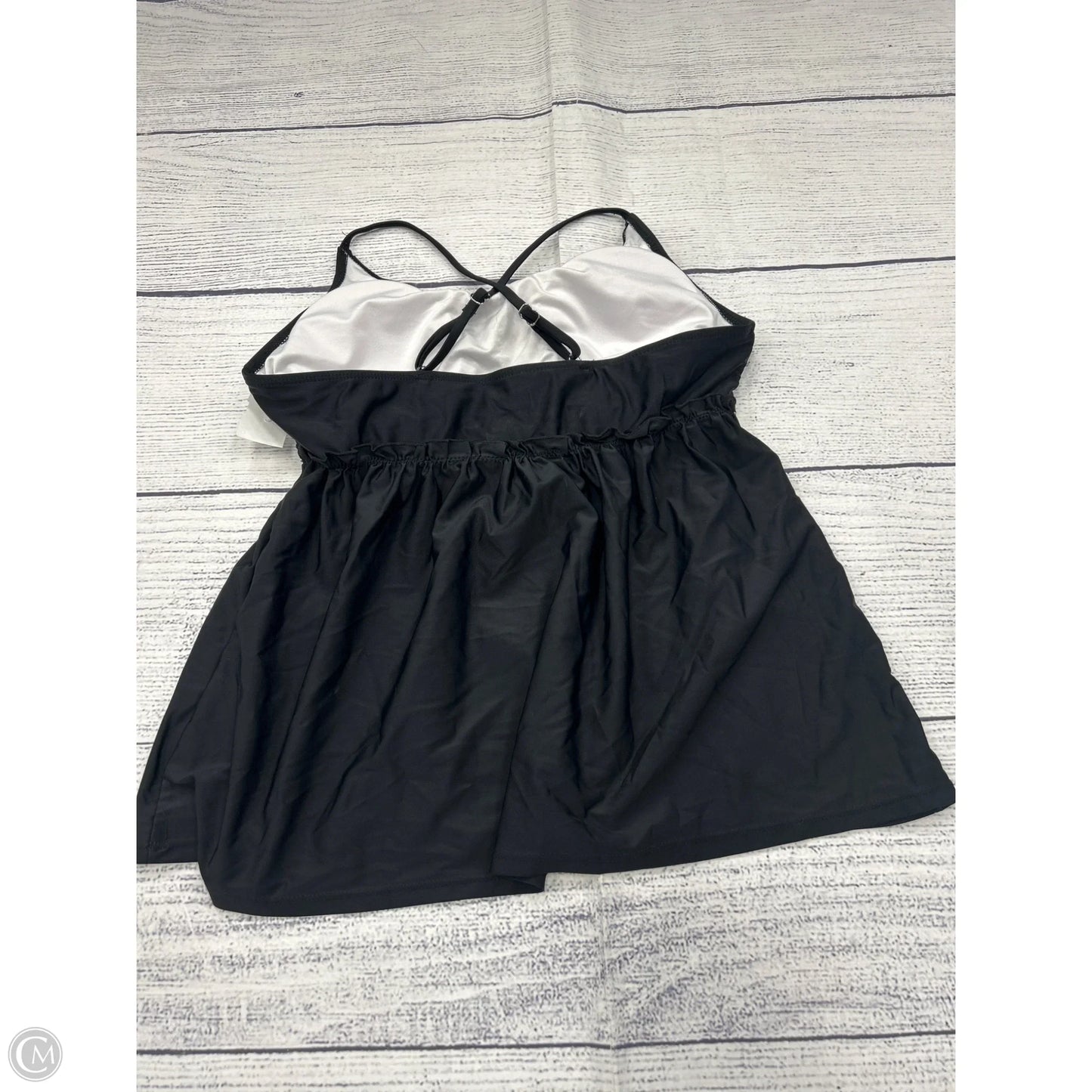 Swimsuit Top By Clothes Mentor In Black, Size: Xl