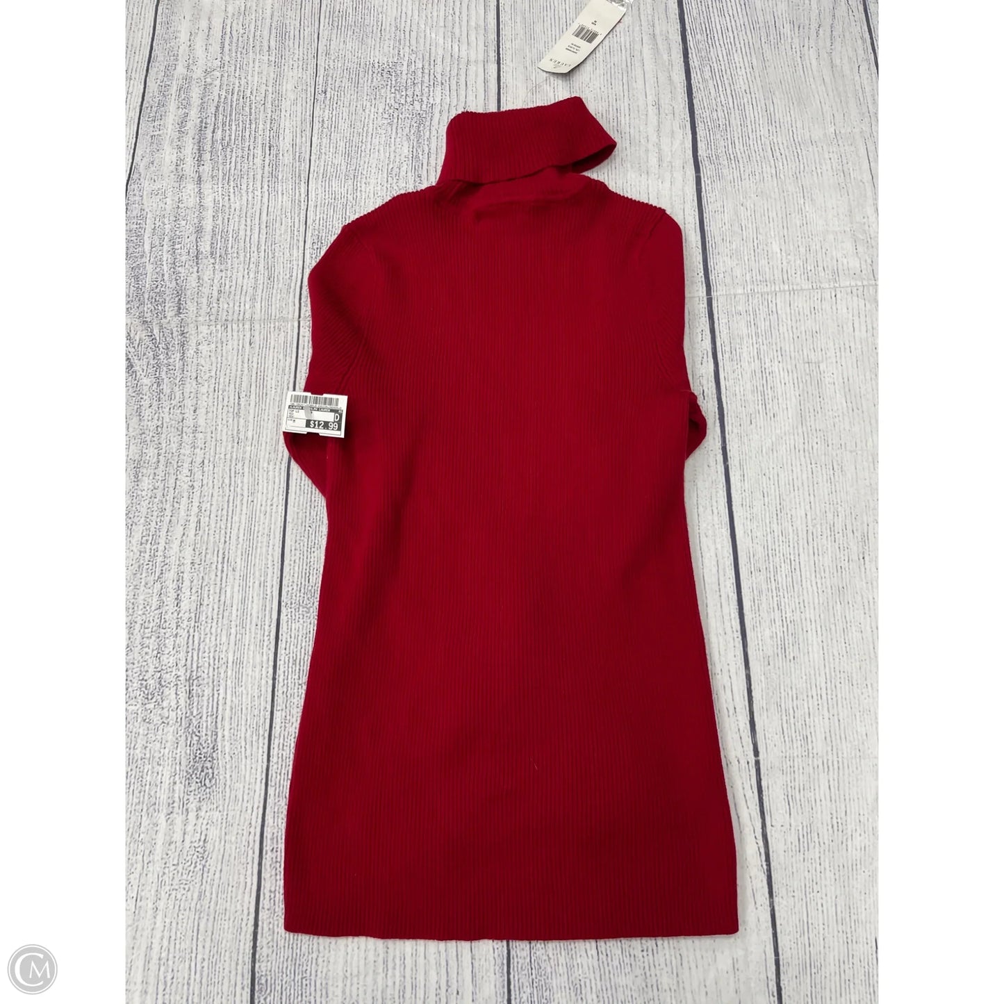 Top Long Sleeve By Lauren By Ralph Lauren In Red, Size: M