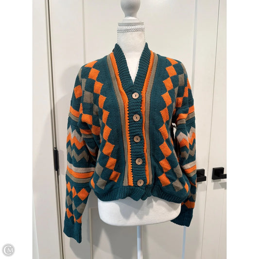 Sweater Cardigan By Clothes Mentor In Green, Size: Xs