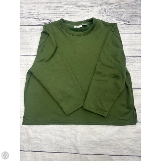 Sweatshirt Crewneck By Jennifer Lauren In Green, Size: 2x