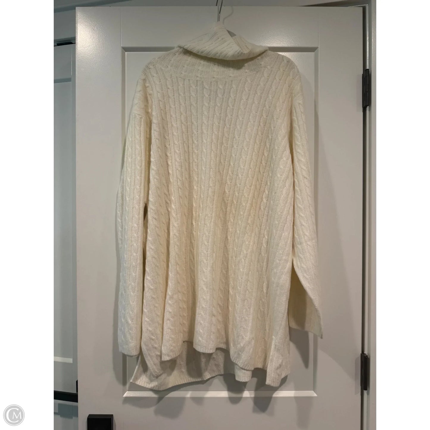 Sweater By Susan Graver In Cream, Size: 2x