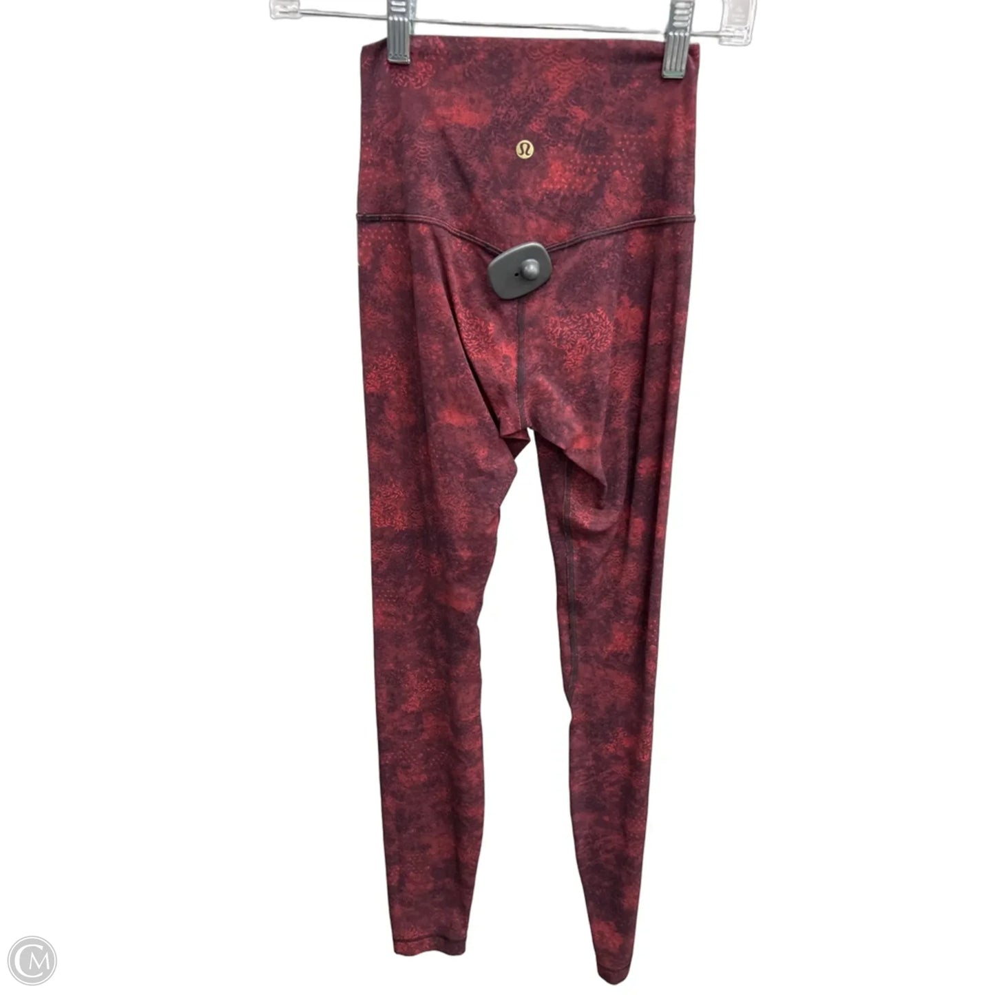 Athletic Leggings By Lululemon In Red, Size: 2
