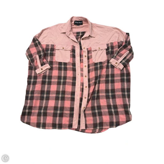 Tunic Long Sleeve By White Birch In Pink, Size: L