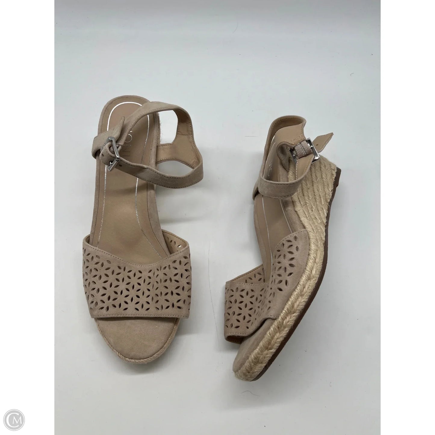 Sandals Heels Wedge By Vionic In Tan, Size: 8