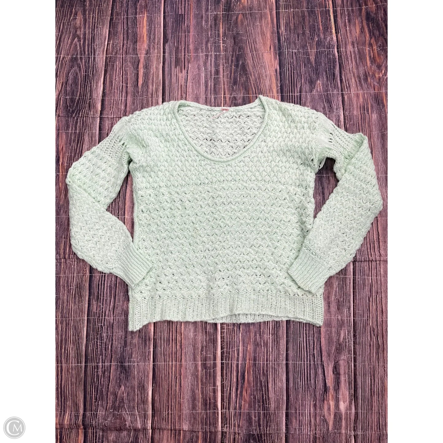 Sweater By Free People In Green, Size: M