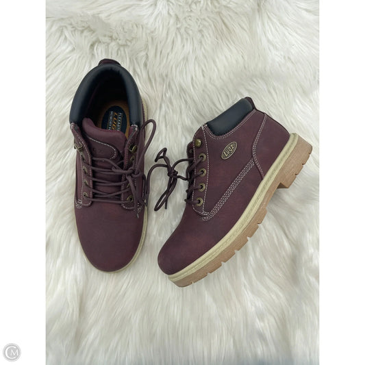 Boots Hiking By Clothes Mentor In Maroon, Size: 7.5