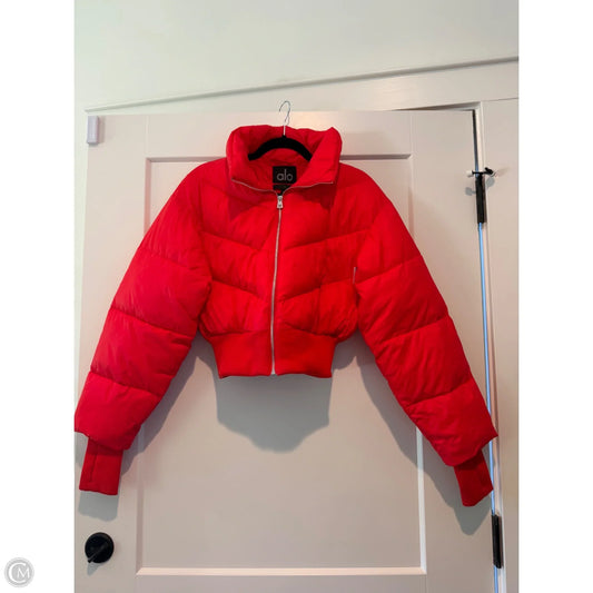 Athletic Jacket By Alo In Red, Size: S