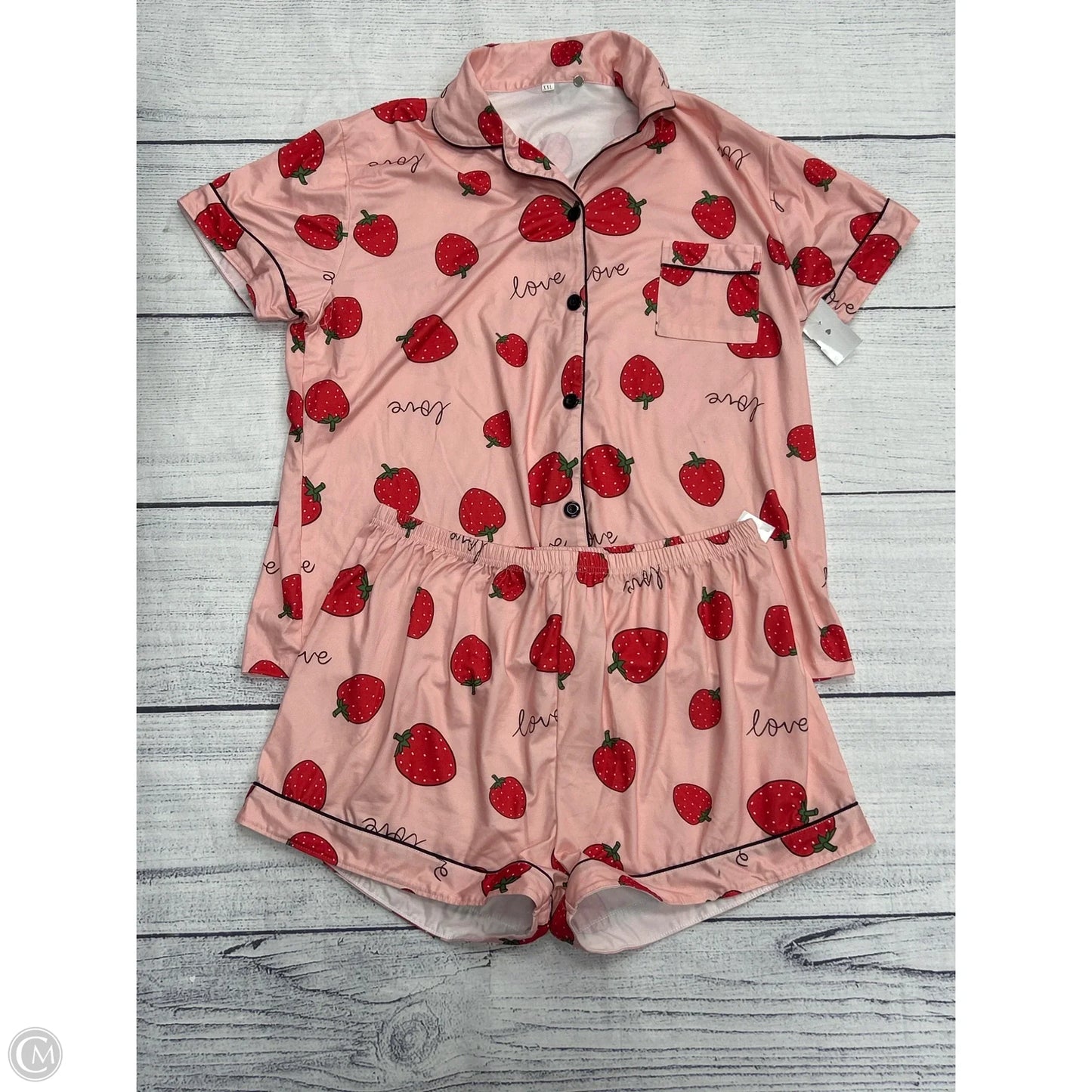 Pajamas 2pc By Clothes Mentor In Pink, Size: 1x