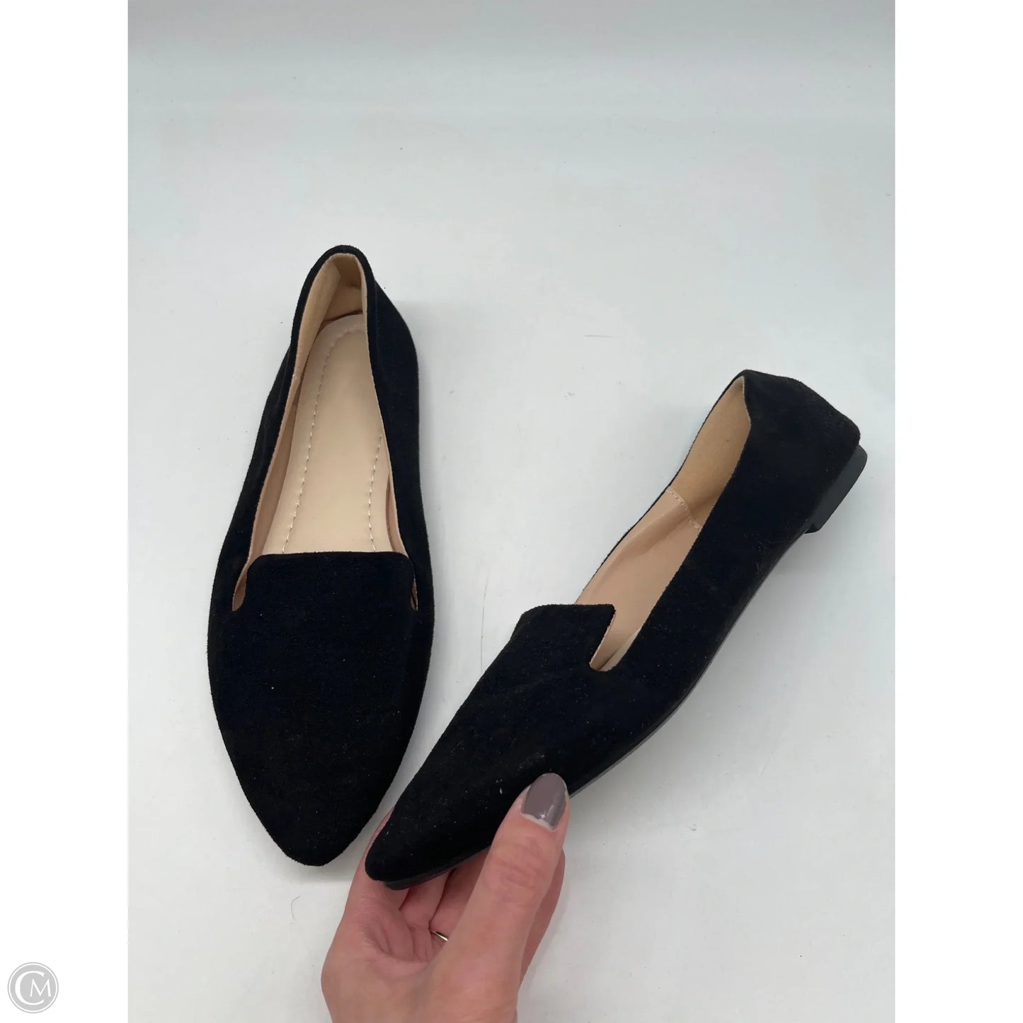 Shoes Flats By Clothes Mentor In Black, Size: 10.5