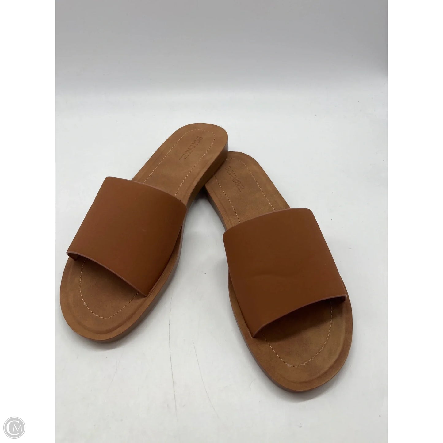 Sandals Flats By Clothes Mentor In Brown, Size: 8.5