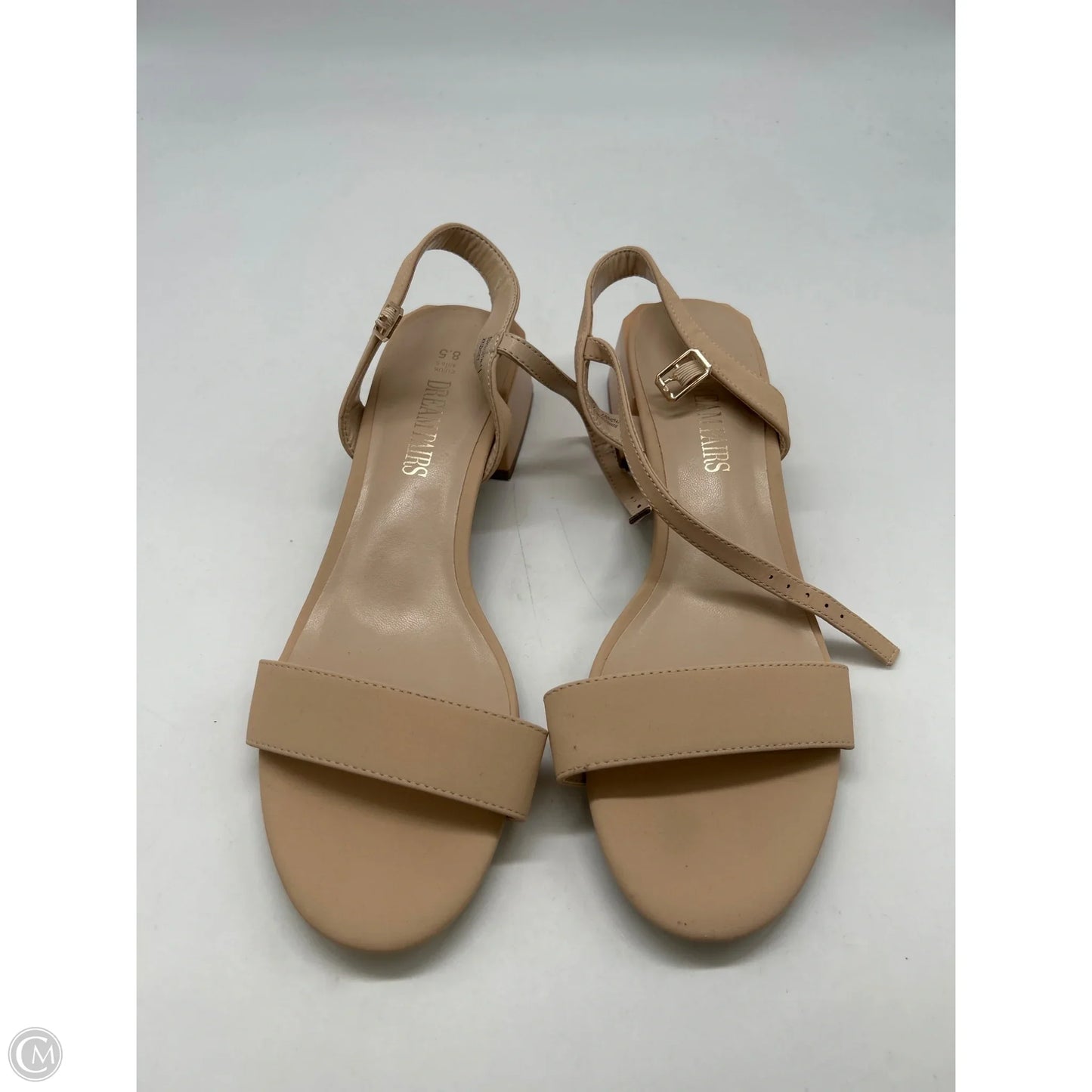 Shoes Heels Block By Clothes Mentor In Taupe, Size: 8.5