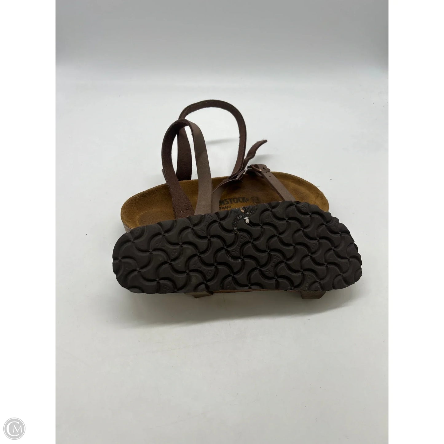 Sandals Flats By Birkenstock In Brown, Size: 5