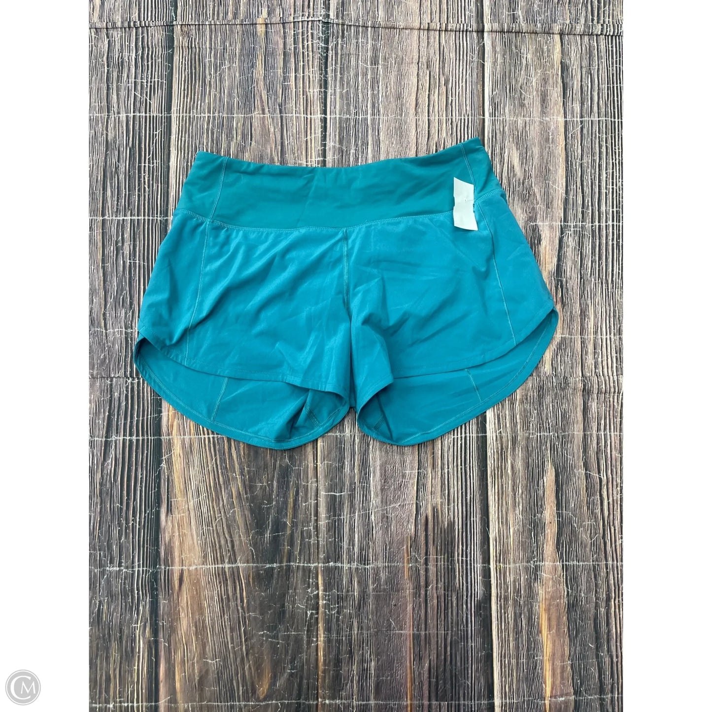 Athletic Shorts By Lululemon In Teal, Size: 6