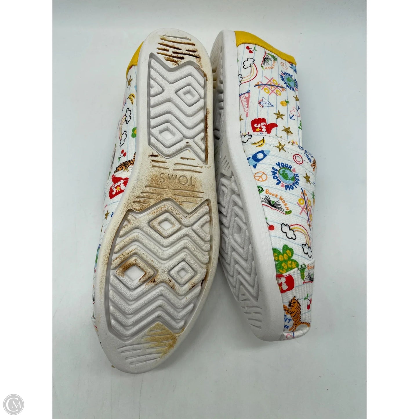 Shoes Flats By Toms In White, Size: 7.5