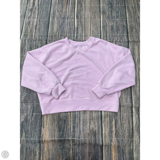 Sweatshirt Crewneck By Lululemon In Purple, Size: 8